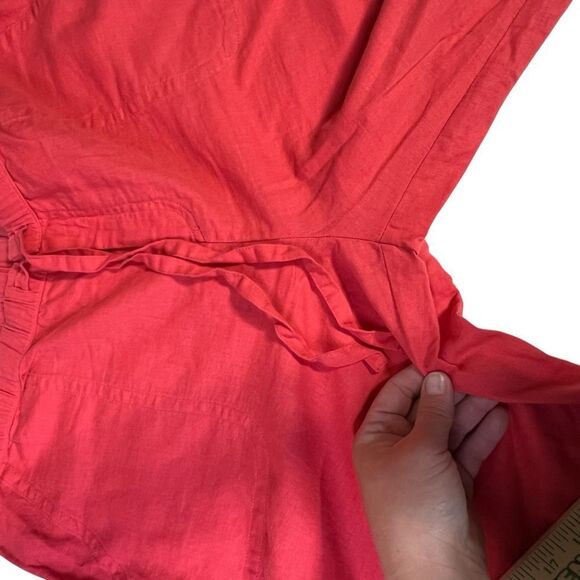 Liz Claiborne linen blend coral pants L - Picture 13 of 16